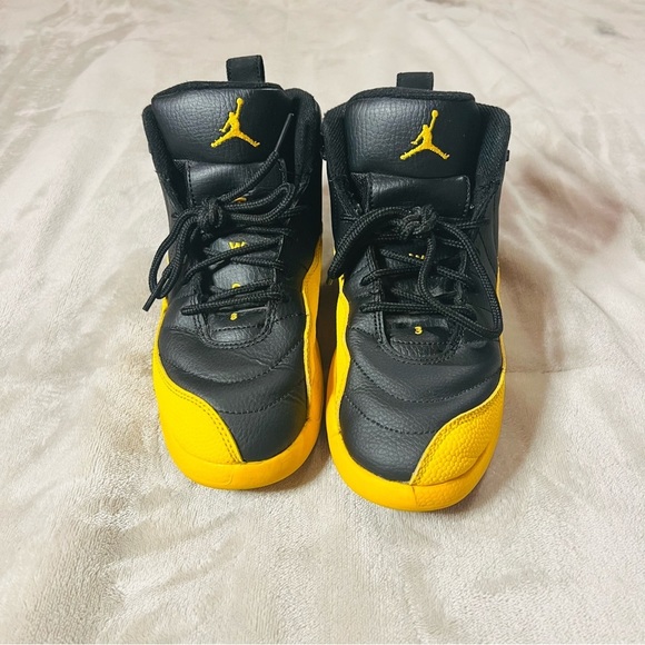 Jordan Other - Jordan 12 retro size 2Y yellow and black